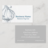 ガーリックバルブインクアートメディカルハーブ 名刺 (正面/裏面)