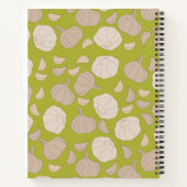 ガーリックパターン – ガーリッククローブ&バルブレシピ ノートブック (裏面)