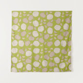 ガーリックパターン – ガーリッククローブ&バルブ タペストリー (正面)