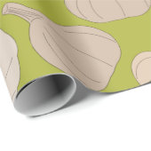 ガーリックパターン – ガーリッククローブ&バルブ ラッピングペーパー (ロールコーナー)