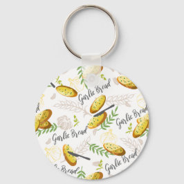 ガーリックパンイラストレーションパターンV1 キーホルダー
