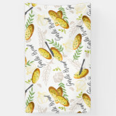 ガーリックパンイラストレーションパターンV1 横断幕 (縦)