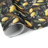 ガーリックパンイラストレーションパターンV2 ラッピングペーパー (ロールコーナー)