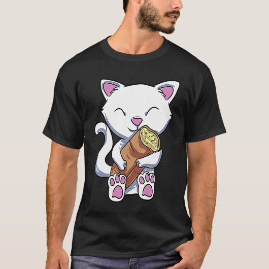 ガーリックブレッド猫 Tシャツ (正面)