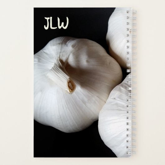 ガーリックラバーおもしろい料理の写真レシピ ノートブック (裏面)