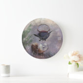ガーリックワインとハーブの時計 ラージ壁時計 (ホーム)