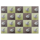 ガーリック予測できなグリーンとブラウンのチェック カッティングボード (正面)