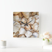 ガーリック芸術的球根ブラックアウトラインストア スクエア壁時計 (ホーム)