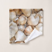 ガーリック芸術的球根ブラックアウトラインストア バスタオルセット (ウォッシュタオル)