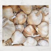 ガーリック芸術的球根ブラックアウトラインストア ビールラベル (シングルラベル)