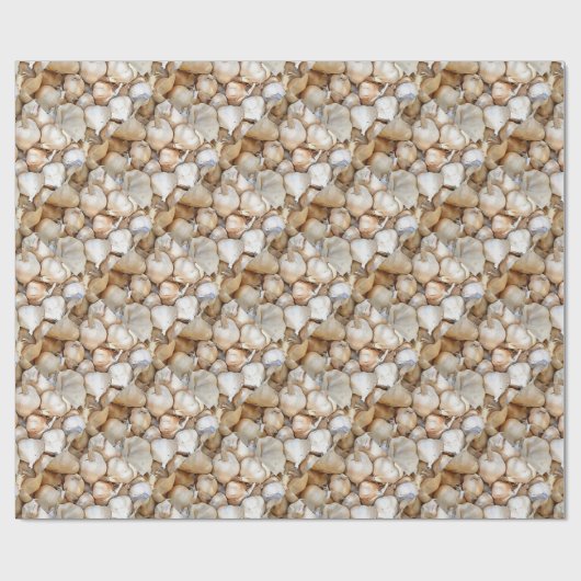 ガーリック芸術的球根ブラックアウトラインストア ラッピングペーパー (フラット)