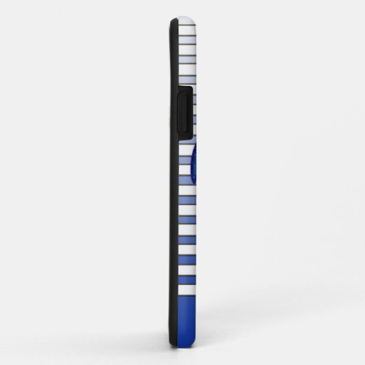 ガーリーいかり航海のセーリングボーグラデーショントストライプー Case-Mate iPhoneケース (裏面/右)