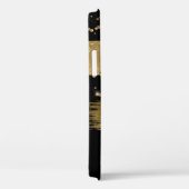 ガーリーおもしろいブラック金ゴールドグリッタースクリプモノグラムのト Case-Mate iPhoneケース (裏面 / 右)