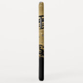 ガーリーおもしろいモダン金ゴールドグリッタースクリプモノグラムのト Case-Mate iPhoneケース (裏面/右)