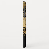 ガーリーおもしろいモダン金ゴールドグリッタースクリプモノグラムのト Case-Mate iPhoneケース (裏面/左)