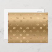 ガーリーかわいらしキスフェミニングラム官能唇 ポストカード (正面/裏面)