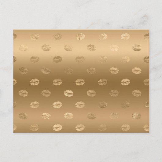 ガーリーかわいらしキスフェミニングラム官能唇 ポストカード (正面)