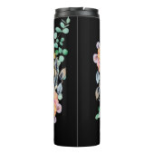 ガーリーかわいらしLeopardプリント金ゴールドモノグラムの タンブラー (裏面)