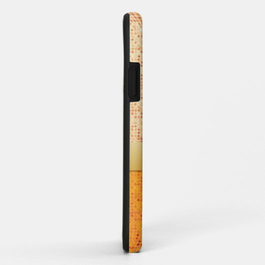 ガーリーできらびやかなオレンジ水玉模様のiPhone 5の箱 Case-Mate iPhoneケース (裏面/右)