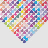 ガーリーでカラフルな虹のハート 薄葉紙 (詳細)