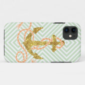 ガーリーでフェイクなグリッターのいかり Case-Mate iPhoneケース (裏面(横))