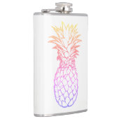 ガーリーでフェイクなグリッターのパイナップル白いフラスコ8oz フラスク (右)