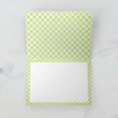 ガーリーで及びパーソナライズなかわいいいちごは感謝していしています サンキューカード (内部)