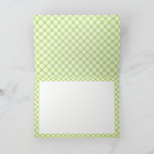 ガーリーで及びパーソナライズなかわいいいちごは感謝していしています サンキューカード (内部)