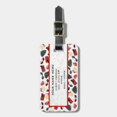 ガーリーで赤い付属品の荷物のラベル ラゲッジタグ (正面縦)