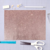 ガーリーで魅力的なピンクのバラの金ゴールドホイルおよびグリッターの網 薄葉紙 (クラフト)