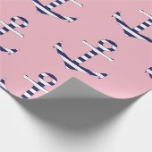 ガーリーないかりパターン ラッピングペーパー (角)