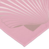 ガーリーなばら色の金ゴールドの貝殻パターンカラフルの勾配 テーブルクロス (アングル)