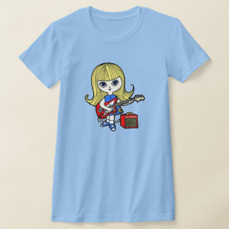 ガーリーなギタリスト Tシャツ