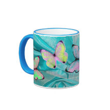 ガーリーなギフト! 蝶マグは、名前を加えます!