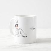 ガーリーなシェフのマグ コーヒーマグカップ (正面左)