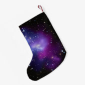 ガーリーなシグネチャー お名前 紫の天体 スモールクリスマスストッキング (裏面 (吊り時))