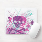 ガーリーなスカルのマウスパッド マウスパッド (マウス)