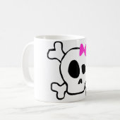 ガーリーなスカル コーヒーマグカップ (正面左)