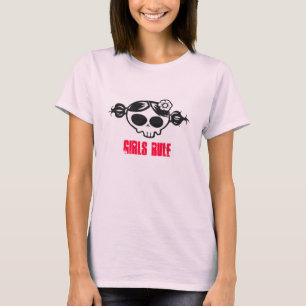 ガーリーなスカル Tシャツ