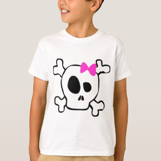 ガーリーなスカル Tシャツ