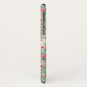 ガーリーなチワワのヴィンテージの花柄パターン Case-Mate iPhoneケース (裏面/左)