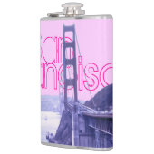 ガーリーなピンクのサンフランシスコのゴールデンゲートブリッジ フラスク (左)