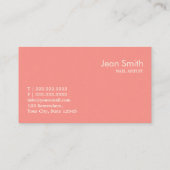 ガーリーなピンクのシェブロンのネイルアートの名刺 名刺 (裏面)