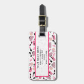 ガーリーなピンクの付属品の荷物のラベル ラゲッジタグ (正面縦)