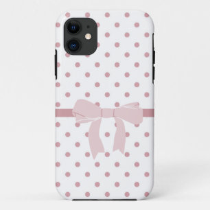 ガーリーなピンクの点 iPhone 11 ケース