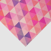 ガーリーなピンクの紫色の幾何学的なパターン 薄葉紙 (詳細)