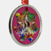 ガーリーなフィリピンのカラフルな星のランタンのスタイル メタルオーナメント (右)