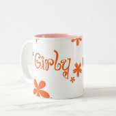 ガーリーなマグ ツートーンマグカップ (正面左)