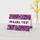 ガーリーなマゼンタのピンクのフェイクなスパンコール カード (黄色い花)