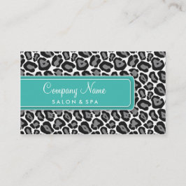 ガーリーなユキヒョウのサロンの名刺 名刺